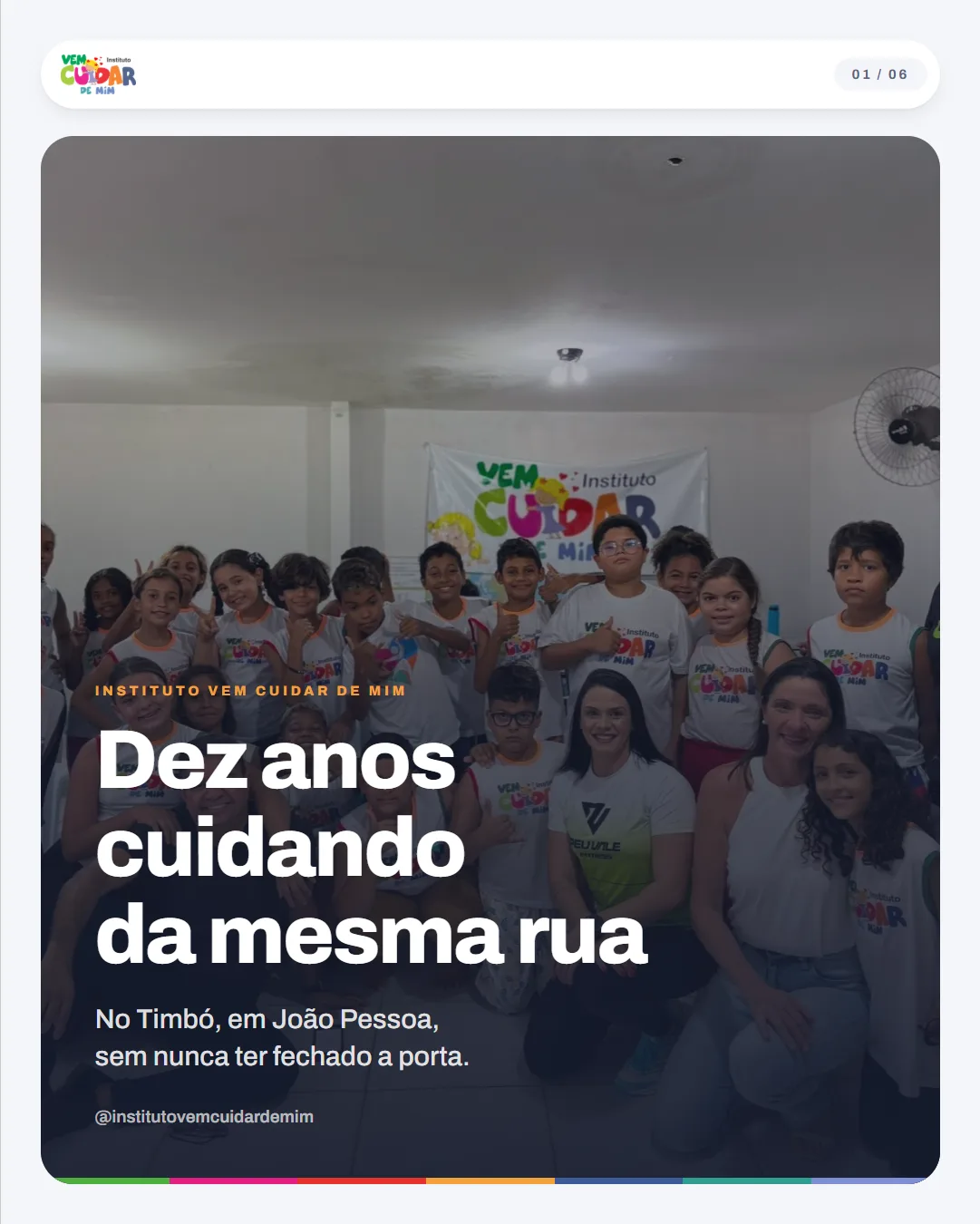Slide 1 — Dez anos cuidando da mesma rua