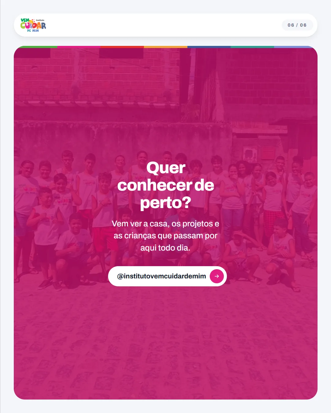 Slide 6 — Dez anos cuidando da mesma rua