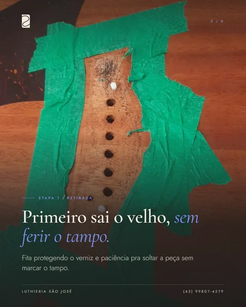 Slide 2 — Cavalete novo num Taylor GS Mini