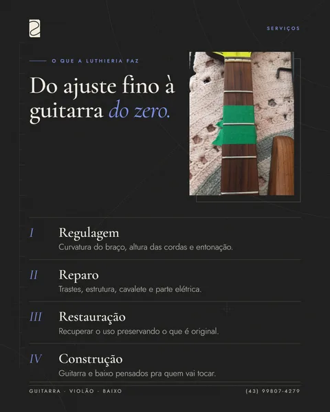 Post: Do ajuste fino à guitarra do zero