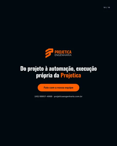 Slide 10 — Obra elétrica em silos
