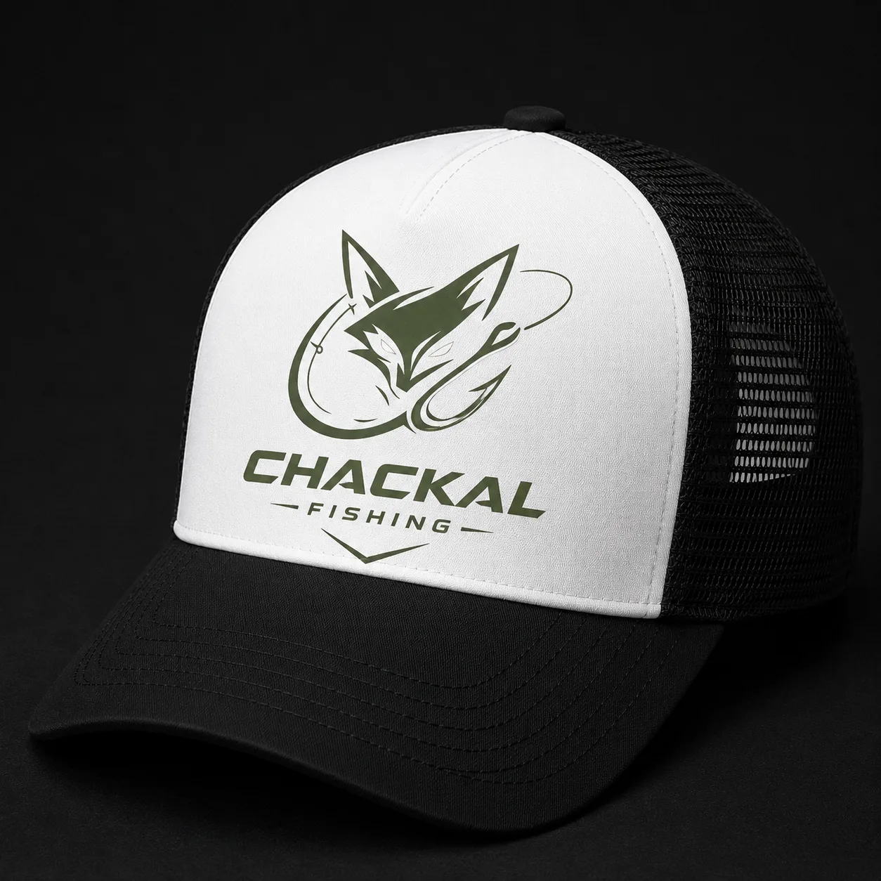 Boné trucker Chackal Fishing Zebra